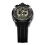 Zwart herenhorloge van Bomberg Watches met een rubberen band SUGAR SKULL GOLDEN 45MM