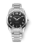 Relógio Nivada Grenchen prata para homens com pulseira de aço Antarctic 35002M20 35MM