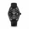 Czarny męski zegarek Milus Watches ze skórzanym paskiem Snow Star Dark Matter 39MM Automatic