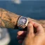 Zlaté pánské hodinky Ralph Christian s gumovým páskem The Equinox Chrono - Atlantic Crest 47MM