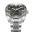 Zilverkleurig herenhorloge van Circula Watches met stalen riem band AquaSport GMT - Black 40MM Automatic