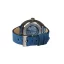 Men's silver Out Of Order Watch with leather strap Torpedine Blue 42MM Automatic