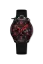 Schwarze Herrenuhr Bomberg Watches mit Gummiband Racing KYALAMI 45MM