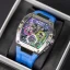 Stříbrné pánské hodinky Ralph Christian s gumovým páskem The Intrepid Sport - Northern Lights 42,5MM