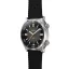 Zilverkleurig herenhorloge van Circula Watches met een rubberen band SuperSport - Black 40MM Automatic