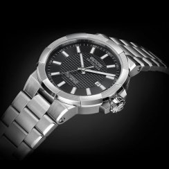 Stříbrné pánské hodinky Epos s ocelovým páskem Sportive 3443.132.20.15.30 43,8 MM Automatic