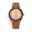 Men's silver Vulcain watch with leather strap Skindiver Nautique - Brown - BROWN PLAIN 44,5MM Automatic