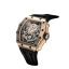 Orologio da uomo in oro Tsar Bomba Watch con un braccialetto di gomma TB8208A - Gold / Black Automatic 43,5MM