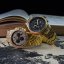 Men's gold Louis XVI watch with steel strap Palais Royale 1018 - Gold 43MM