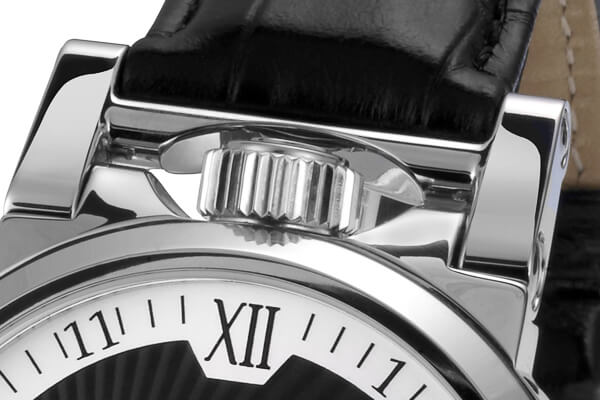Relógio masculino Epos prata com pulseira de couro Sophistiquee 3383.618.20.68.25 41MM Automatic