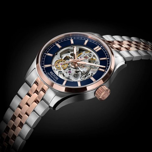 Ανδρικό ρολόι Epos ασημί με ατσάλινο λουράκι Passion 3501.135.34.16.44 41MM Automatic
