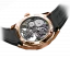 Montre Agelocer Watches pour homme de couleur or avec bracelet en caoutchouc Tourbillon Rainbow Series White / Blue 42MM