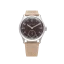 Męski srebrny zegarek Praesidus ze skórzanym paskiem DD-45 Tropical 38MM Automatic