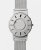 Men's silver Eone watch with steel strap Bradley Mesh - Silver 40MM