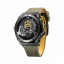 Czarny męski zegarek Mazzucato z gumowym paskiem Rim Sport Black / Green - 48MM Automatic