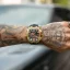 Zlaté pánské hodinky Ralph Christian s gumovým páskem The Polaris Chrono Ice - Midnight Radiance 42,5MM