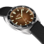 Herrenuhr aus Silber Circula Watches mit Gummiband AquaSport II - Brown 40MM Automatic
