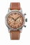 Zilverkleurig herenhorloge van Undone Watches met leren riem Vintage Salmon 40MM