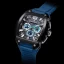 Men's black Ralph Christian watch with a rubber band The Phantom Chrono - Nordic Blue 44MM