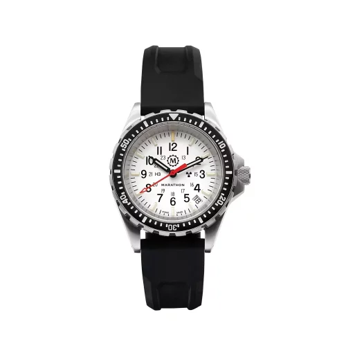 Relógio Marathon Watches prata para homens com pulseira de aço Medium Diver's Automatic-KOPIE