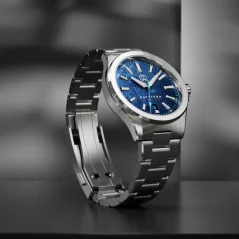 Relógio Henryarcher Watches prata para homem com bracelete em aço Havstrøm Meteorite - Atlas 40MM Automatic