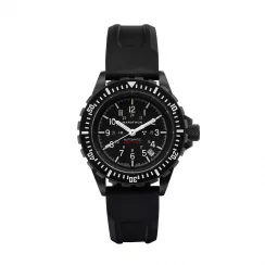 Čierne pánske hodinky Marathon Watches s gumovým pásikom Anthracite Large Diver's 41MM Automatic