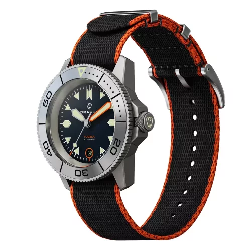 Męski srebrny zegarek Draken ze stalowym paskiem Tugela – Steel 42MM