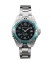 Men's silver Momentum Watch with steel strap Splash Black 38MM