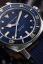 Men's silver Nivada Grenchen watch with rubber strap Depthmaster Blue 14129A24 39MM Automatic