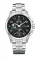 Relógio Delma Watches prata para homens com pulseira de aço Klondike Moonphase Silver / Black 44MM Automatic