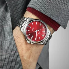 Stříbrné pánské hodinky Venezianico s ocelovým páskem Redentore 1221503C 40MM