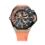 Men's Mazzucato black watch with rubber strap RIM Scuba Black / Orange - 48MM Automatic