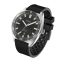 Zilverkleurig herenhorloge van Circula Watches met een rubberen band AquaSport II - Black 40MM Automatic
