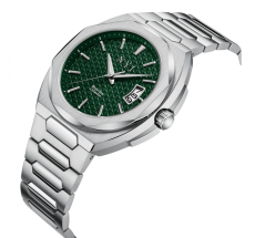 Men's silver NYI watch with steel strap The Brooklyn - Silver 42MM