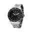 Męski srebrny zegarek Marathon Watches ze stalowym paskiem Red Maple Jumbo Diver's Quartz 46MM