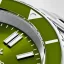 Zilver herenhorloge van Venezianico met stalen band Nereide 3121501C Green 39MM Automatic