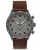 Men's gray Vincero watch with leather strap The Altitude Matte Gray/Brown 43MM