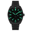 Men's silver Circula Watch with steel strap AquaSport GMT - Black 40MM Automatic