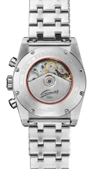 Men's silver Cimier watch with steel strap 711 HERITAGE CHRONOGRAPH POP PINK Steel 39,5MM Automatic