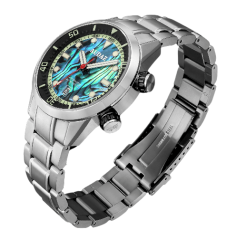 Men's silver Audaz watch with steel strap Seafarer ADZ-3030-04 - Automatic 42MM