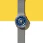 Men's silver Aisiondesign Watch with steel strap NGIZED Suspended Dial - Blue Dial 42.5MM