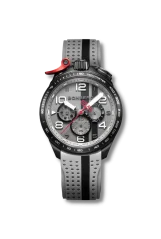 Montre Bomberg Watches pour hommes en noir avec élastique Racing HOCKENHEIM 45MM