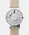 Relógio Eone prata para homens com pulseira de couro Bradley Edge - Silver 40MM