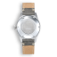 Miesten hopeinen Squale - kello nahkarannekkeella Super-Squale Sunray Grey Leather - Silver 38MM Automatic