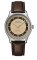 Men's silver Delbana Watch with leather strap Recordmaster Mechanical Silver / Gold 40MM