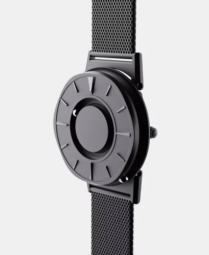 Černé pánské hodinky Eone s ocelovým páskem Switch Sunflower - Black 40MM
