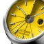 Reloj 22Designstudio Watches plata de caballero con correa de acero Concrete Sport Yellow 45MM Automati