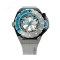 Czarny męski zegarek Mazzucato z gumowym paskiem RIM Scuba Black / Silver - 48MM Automatic