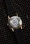 Goldene Herrenuhr Nivada Grenchen mit Lederband Pacman Depthmaster Bronze 14123A14 Brown Leather White 39MM Automatic