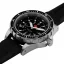 Men's silver Marathon Watches watch with rubber strap Red Maple Jumbo Diver's Quartz 46MM
